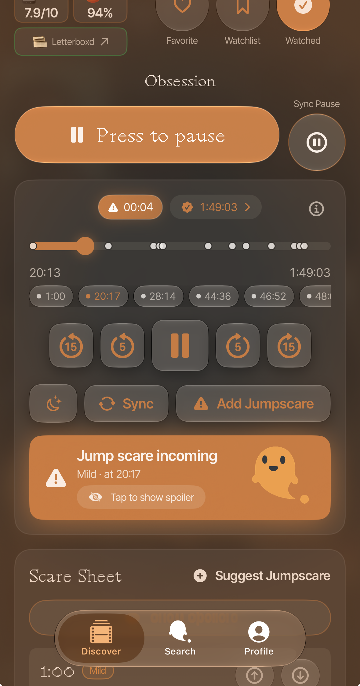 ScareSafe incoming jump scare warning